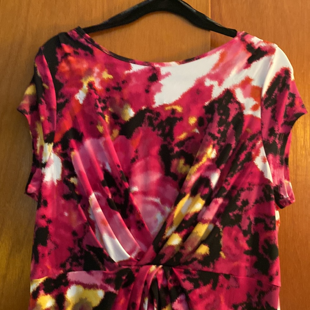 Liz Claiborne multi print dress, XL, nwt - Picture 2 of 8